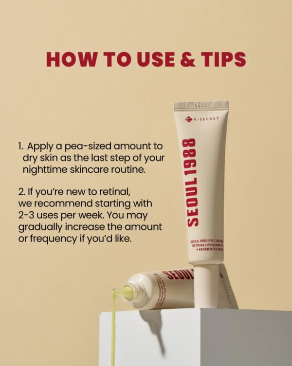 SEOUL 1988 Eye Cream : Retinal Liposome 4% + Fermented Bean